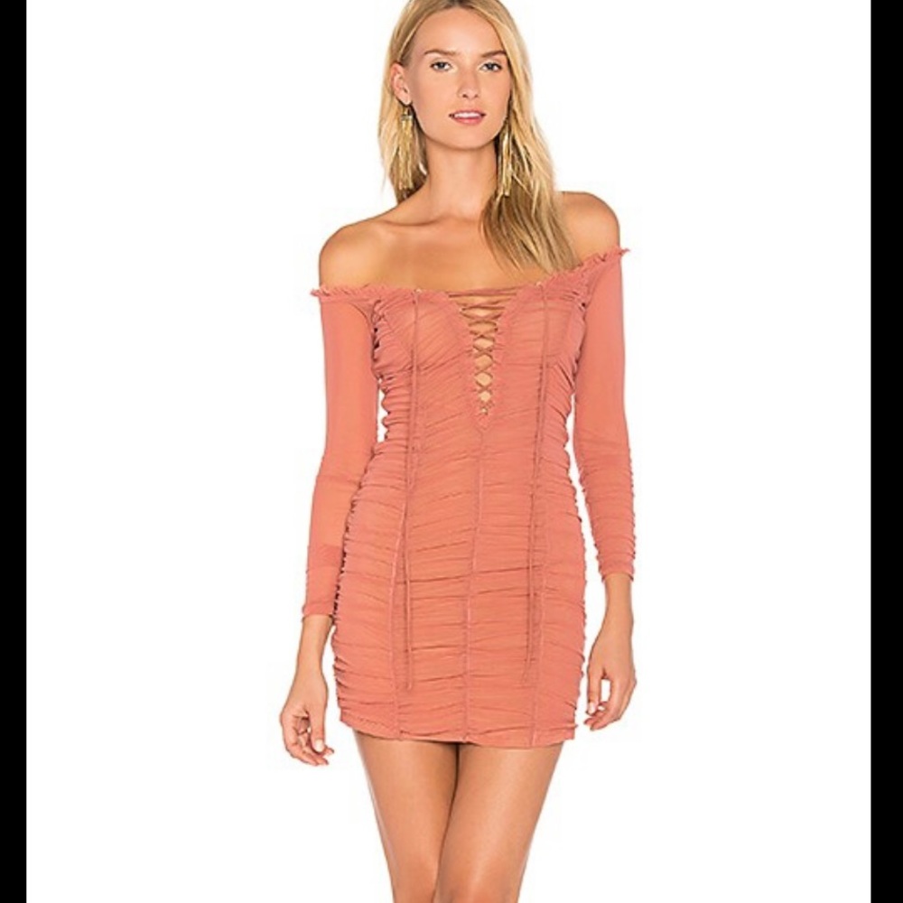 MAJORELLE Darling Dress in Deep Blush. Size S, has a lot of stretch.Never worn